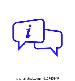 chat icon vector illustration. Flat design style