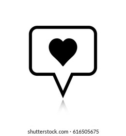 chat icon vector illustration. Flat design style