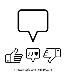 chat icon vector illustration. Flat design style