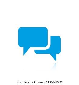 chat icon vector illustration. Flat design style