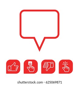 chat icon vector illustration. Flat design style