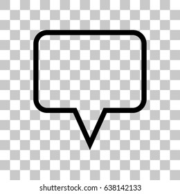 chat icon vector illustration. Flat design style
