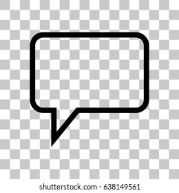 chat icon vector illustration. Flat design style