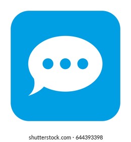 chat icon vector illustration. Flat design style