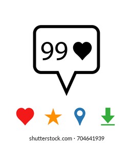chat icon vector illustration. Flat design style