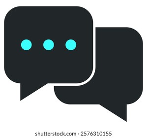 Chat icon vector illustration isolated on white background.