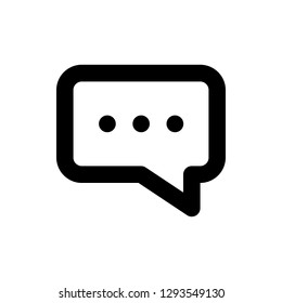 Chat Icon Vector Illustration in Line Style for Any Purpose