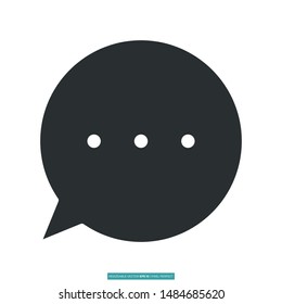 Chat icon vector illustration logo template for many purpose