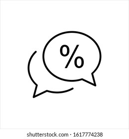 Chat icon vector illustration logo template for many purpose. Isolated on white background.