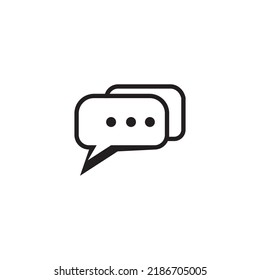 chat icon vector illustration logo design