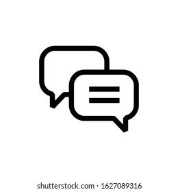 Chat icon vector illustration. Message, speech, conversation