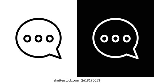 Chat icon. vector illustration, pictogram isolated. editable