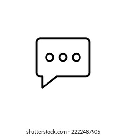 Chat icon vector illustration. speech bubble sign and symbol. comment icon. message