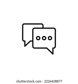 Chat icon vector illustration. speech bubble sign and symbol. comment icon. message