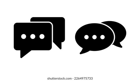 Chat icon vector illustration. speech bubble sign and symbol. comment icon. message