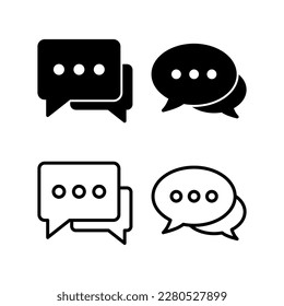 Chat icon vector illustration. speech bubble sign and symbol. comment icon. message