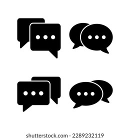 Chat icon vector illustration. speech bubble sign and symbol. comment icon. message