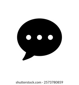 Chat icon vector illustration. speech bubble sign and symbol. comment icon. message
