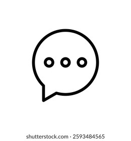 Chat icon vector illustration. speech bubble sign and symbol. comment icon. message