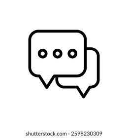 Chat icon vector illustration. speech bubble sign and symbol. comment icon. message