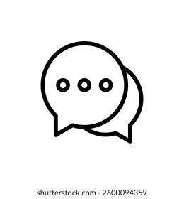 Chat icon vector illustration. speech bubble sign and symbol. comment icon. message