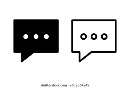 Chat icon vector illustration. speech bubble sign and symbol. comment icon. message