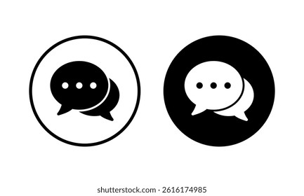 Chat icon vector illustration. speech bubble sign and symbol. comment icon. message