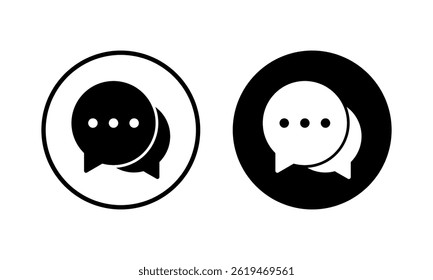 Chat icon vector illustration. speech bubble sign and symbol. comment icon. message