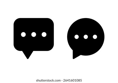 Chat icon vector illustration. speech bubble sign and symbol. comment icon. message