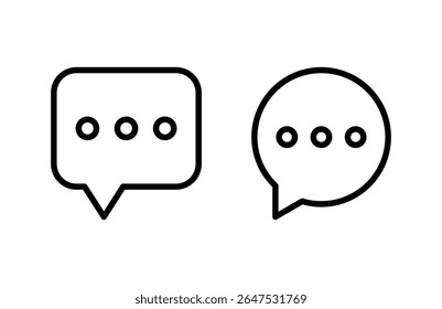 Chat icon vector illustration. speech bubble sign and symbol. comment icon. message