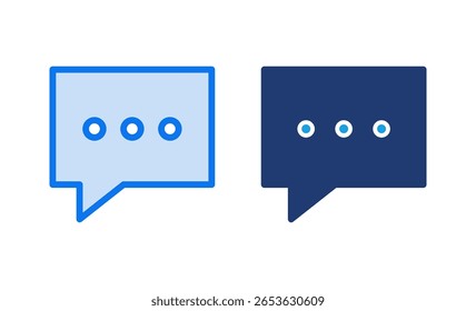Chat icon vector illustration. speech bubble sign and symbol. comment icon. message