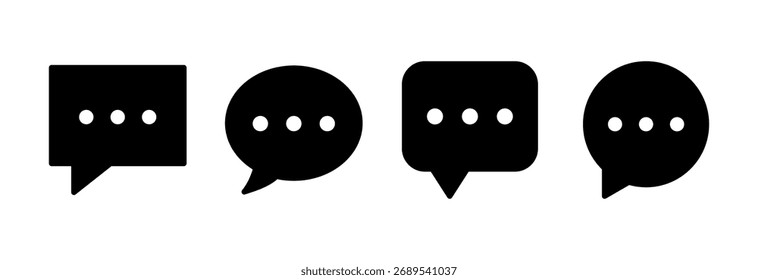 Chat icon vector illustration. speech bubble sign and symbol. comment icon. message