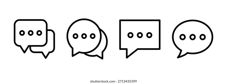 Chat icon vector illustration. speech bubble sign and symbol. comment icon. message