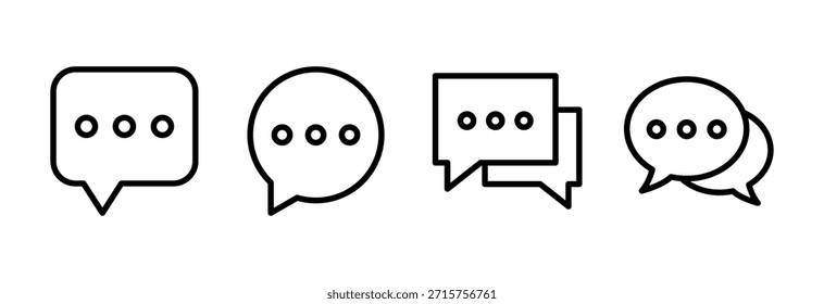 Chat icon vector illustration. speech bubble sign and symbol. comment icon. message
