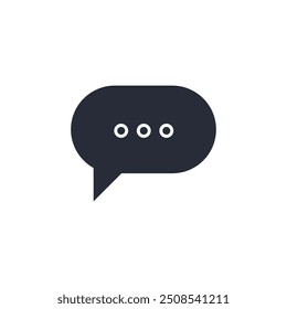 Chat-Symbol, Vektorgrafik. Chat-Symbol einzeln auf weißem Hintergrund