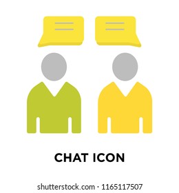 Chat icon vector isolated on white background, Chat transparent sign , question symbols