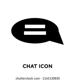 Chat icon vector isolated on white background, Chat transparent sign , navigation symbols