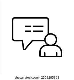 Chat Icon Vector Isolated on Background | Modern Message Symbol
