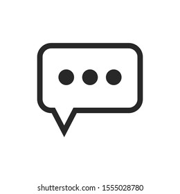 Chat icon vector isolated symbol illustration EPS 10