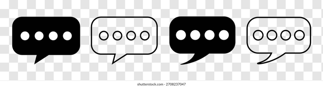 Chat icon vector isolated. Trendy message symbol. Chat vector icon. Talk bubble speech icon. Chat message icon. Text messages symbol