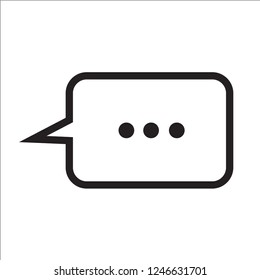 chat icon vector line art style