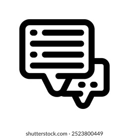 chat icon. vector line icon for your website, mobile, presentation, and logo design.