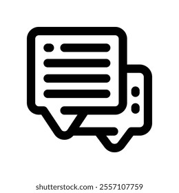 chat icon. vector line icon for your website, mobile, presentation, and logo design.