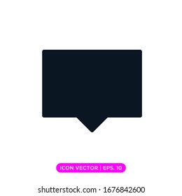 Chat Icon Vektorillustration Logo Design. Sprechblase-Symbol