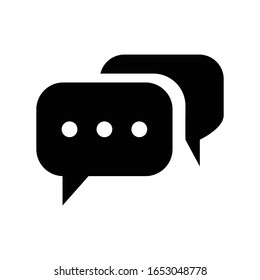 Chat icon vector. Message in and out.