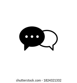 Chat-Symbol, Vektorgrafik auf weißem Hintergrund