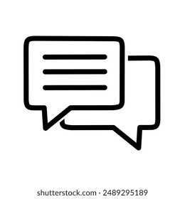 chat icon vector on white background.dialogue icon