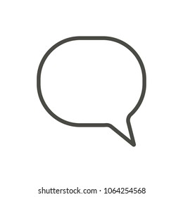 Chat icon vector. Outline communication, line chat symbol. Trendy flat ui sign design. Thin linear graphic pictogram for web site, mobile application. Logo illustration.
