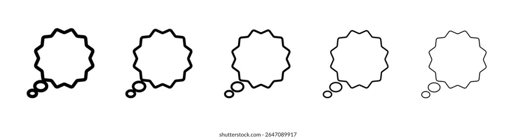 chat icon vector outline symbol or illustration