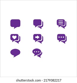 Chat icon vector pack for commercial use